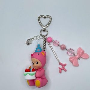 Birthday Bear Sonny Angel Keychain
